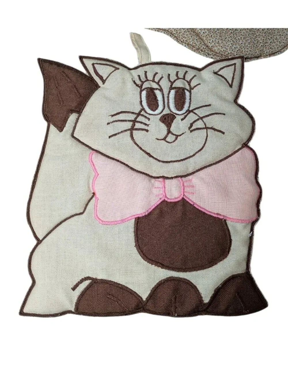 Vintage Figural Cat Potholders Trivets Kitsch Cottage Handmade Kemp & Beatley